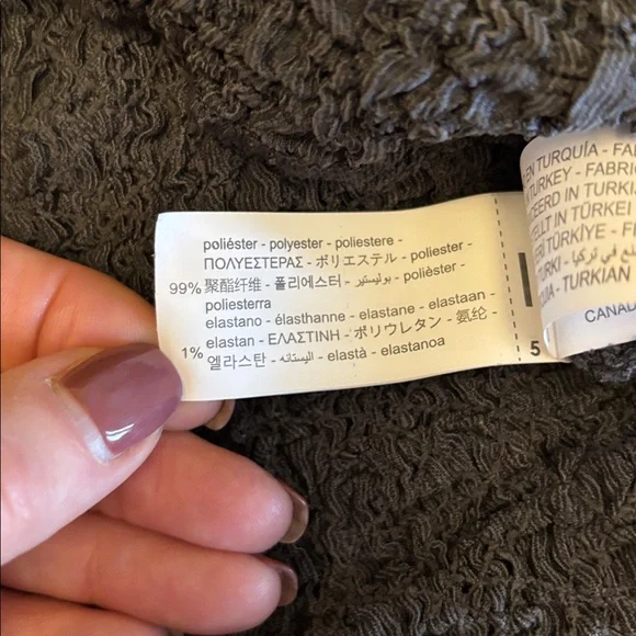 ZARA dark gray high collar long - Picture 5 of 7